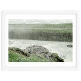 Tourists at the edge of the big river - Iceland thumbnail