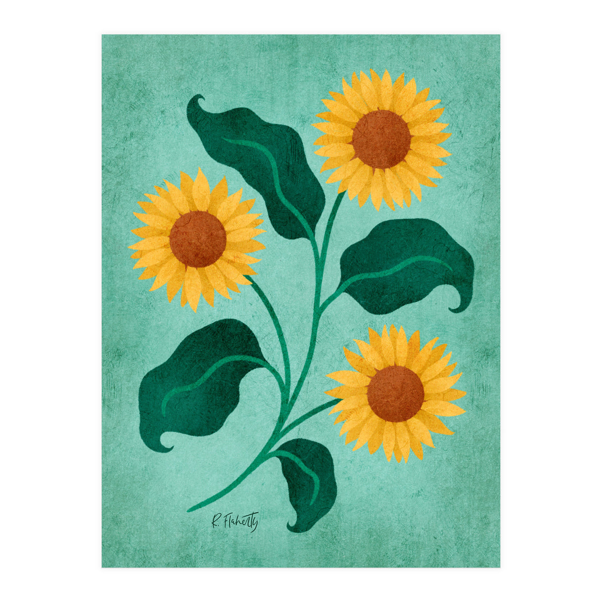 Golden Sunflower (Print Only)