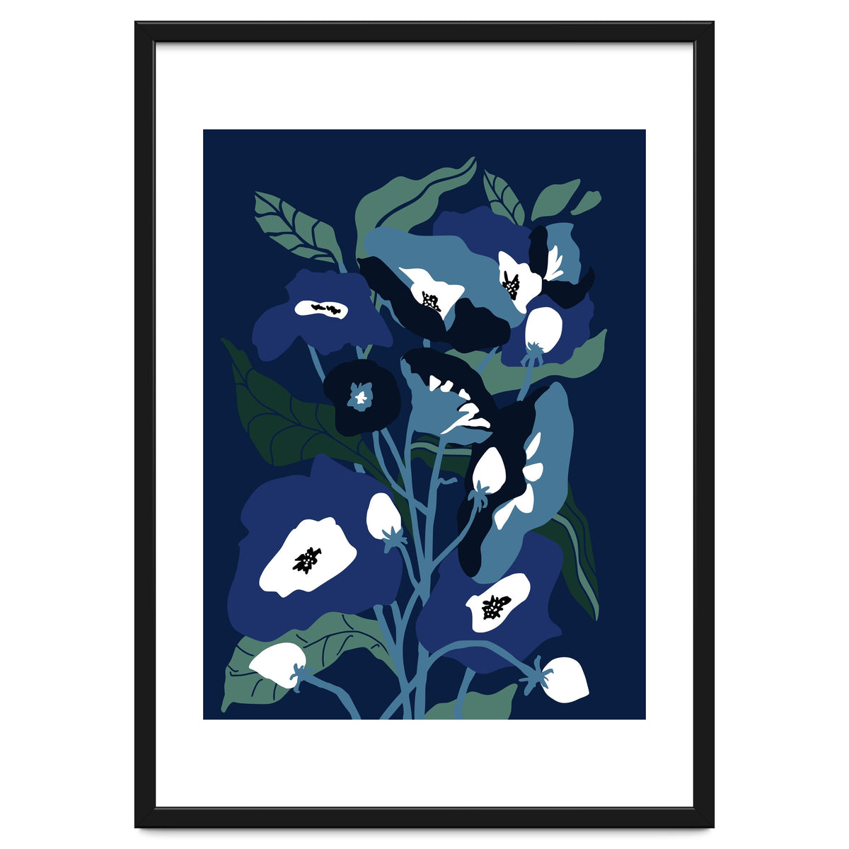 Garden Flowers at night