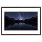 Starlit Reflection: Milky Way Over Mountain Lake thumbnail