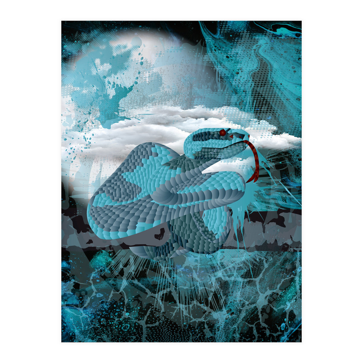Blue Poly Viper (Print Only)