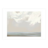 Abstract muted sea and clouds oil painting  (Print Only) thumbnail