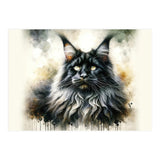 Majestic Long Haired Cat Portrait (Print Only) thumbnail