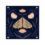 Moth And Flowers  (Print Only) thumbnail