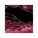Burgundy & Gold Agate Texture 14 (Print Only) thumbnail