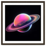 Neon Nebula Planet: Surreal Cosmic Illustration thumbnail