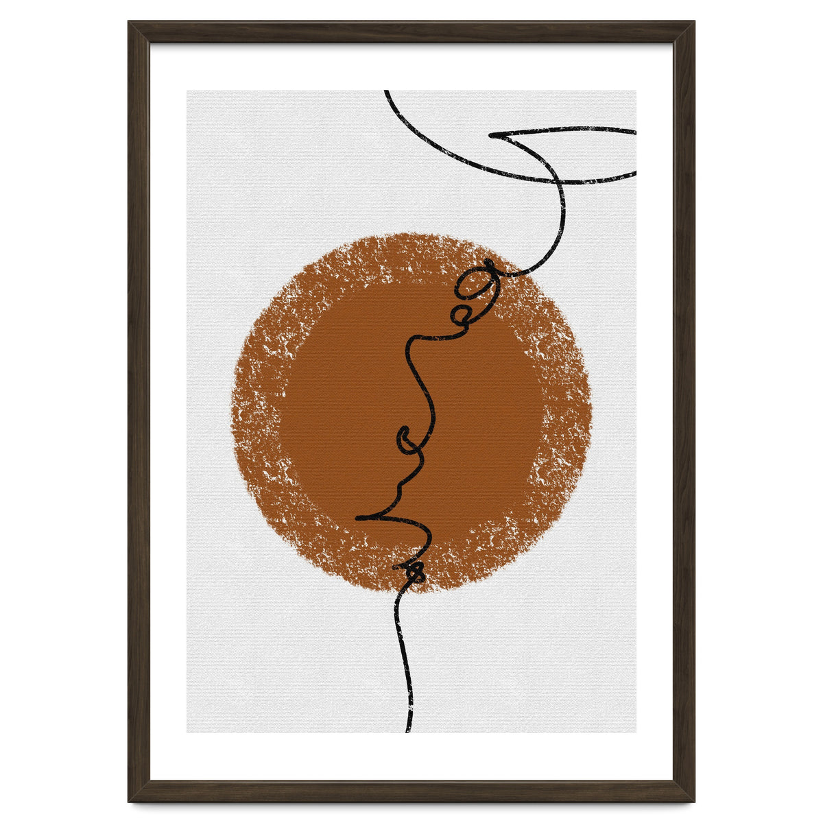 Abstract Brown and Black Lines