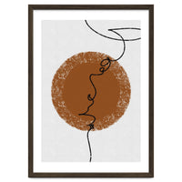 Abstract Brown and Black Lines