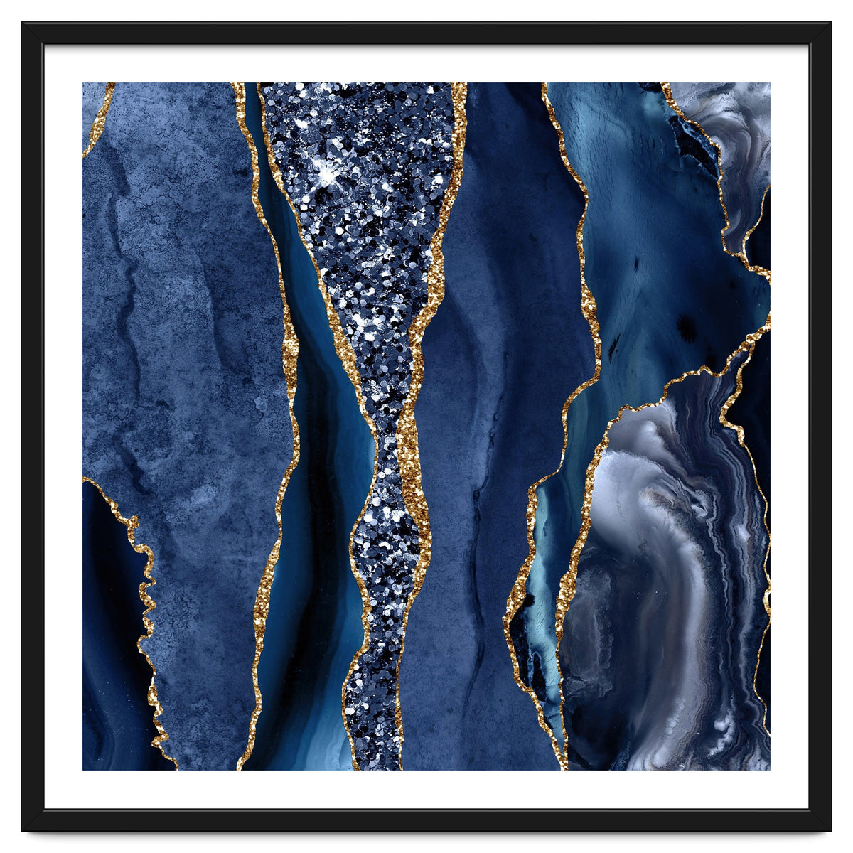 Agate Glitter Ocean Texture 06