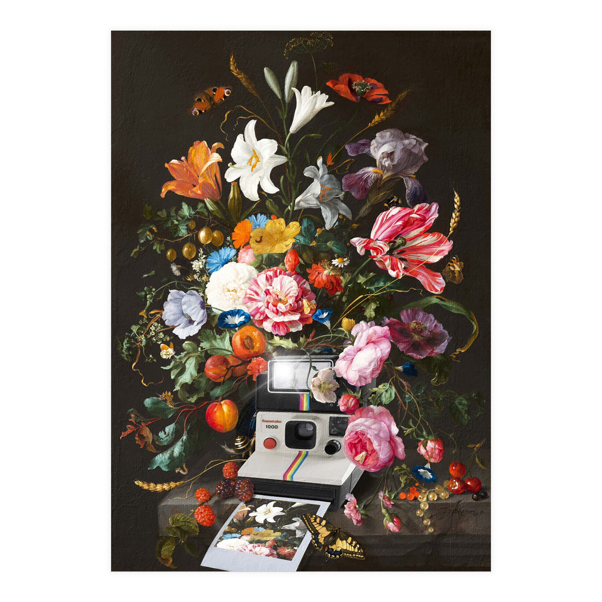 Floral Instant Photo (Print Only)