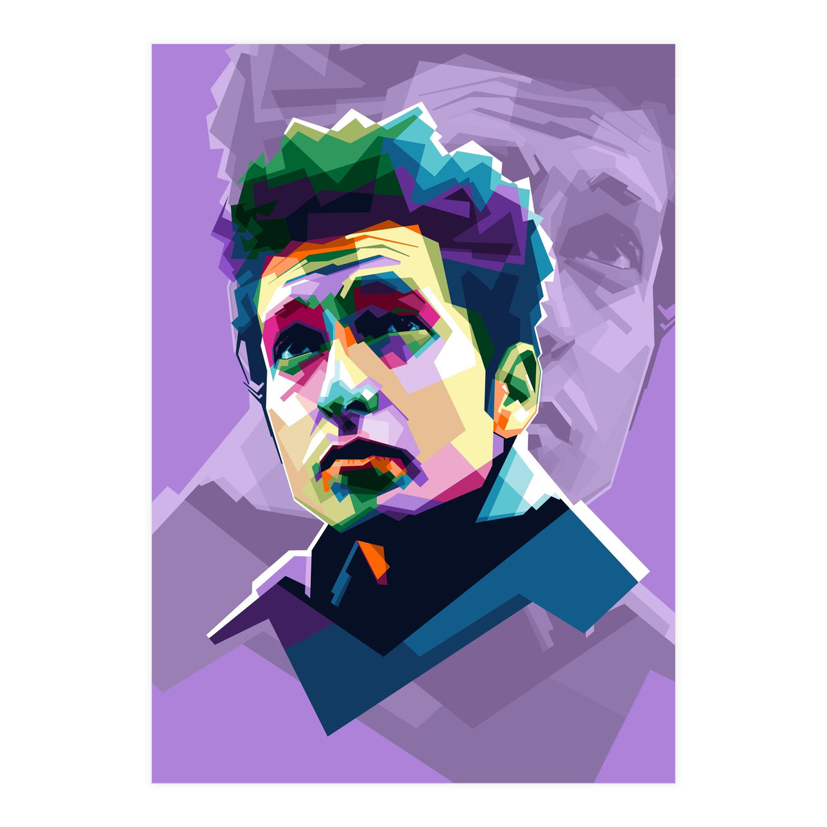 Bob Dylan Pop Art WPAP (Print Only)