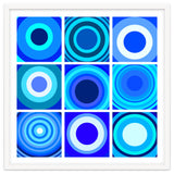 Circles & Rectangles Alt Blue 3 X 3: 4 thumbnail