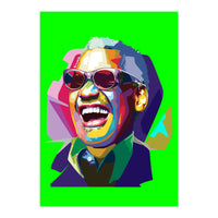 Ray Charles Jazz Singer Pop Art Illustration (Print Only)