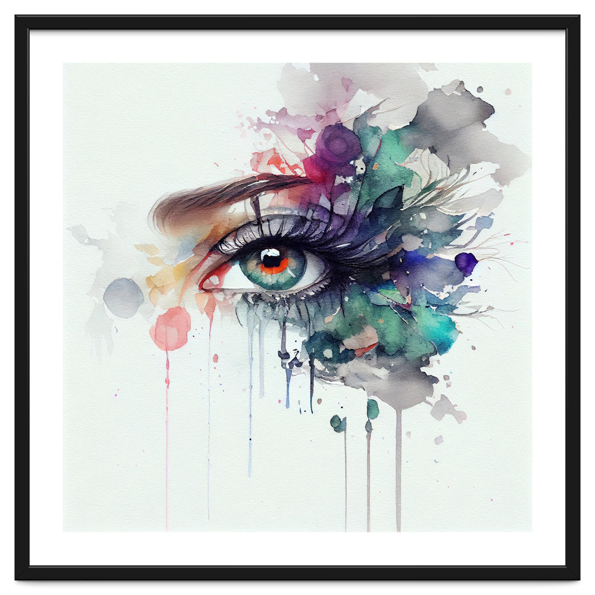 Watercolor Woman Eye #5