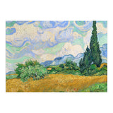 Wheat Field with Cypresses. (Print Only) thumbnail