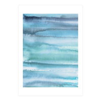 Gradient Watercolor Sea Blue (Print Only)