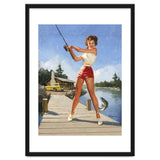 Pinup Fishing Girl With Her Catch thumbnail