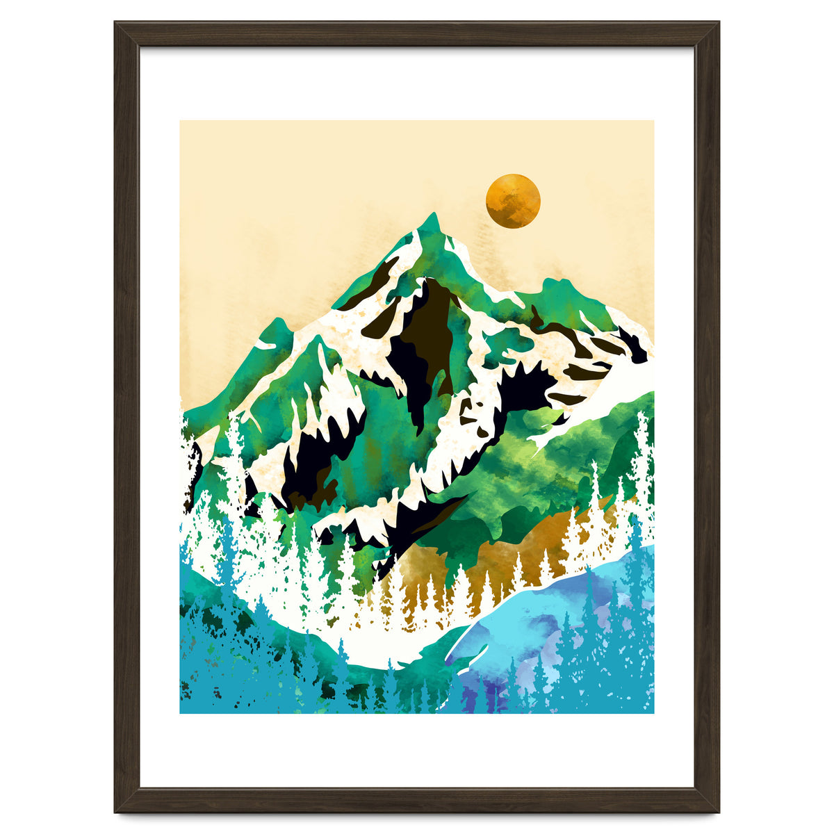 Grass Is Greener Wherever It Is Loved Positivity Nature Landscape Snow, Winter Mountains Painting Forest, Wild Travel Adventure