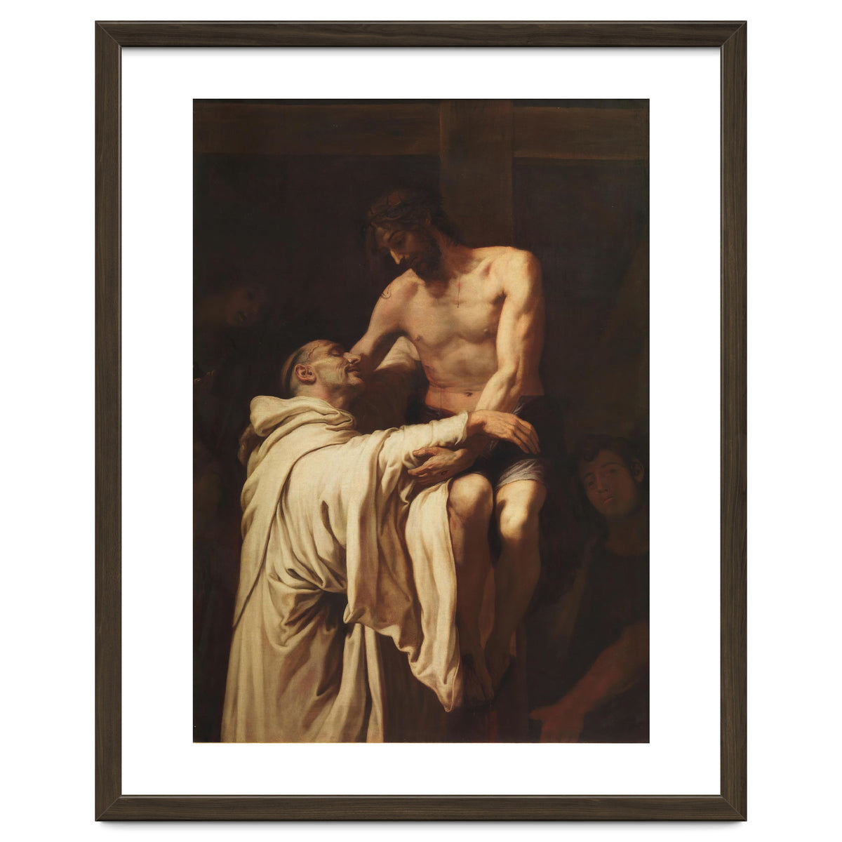 Francisco Ribalta / 'Christ Embracing Saint Bernard', ca.  1626, Spanish School, Oil on canvas.