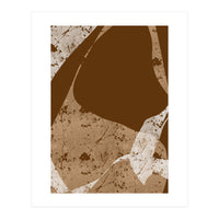 Brown Abstract Minimalist (Print Only)