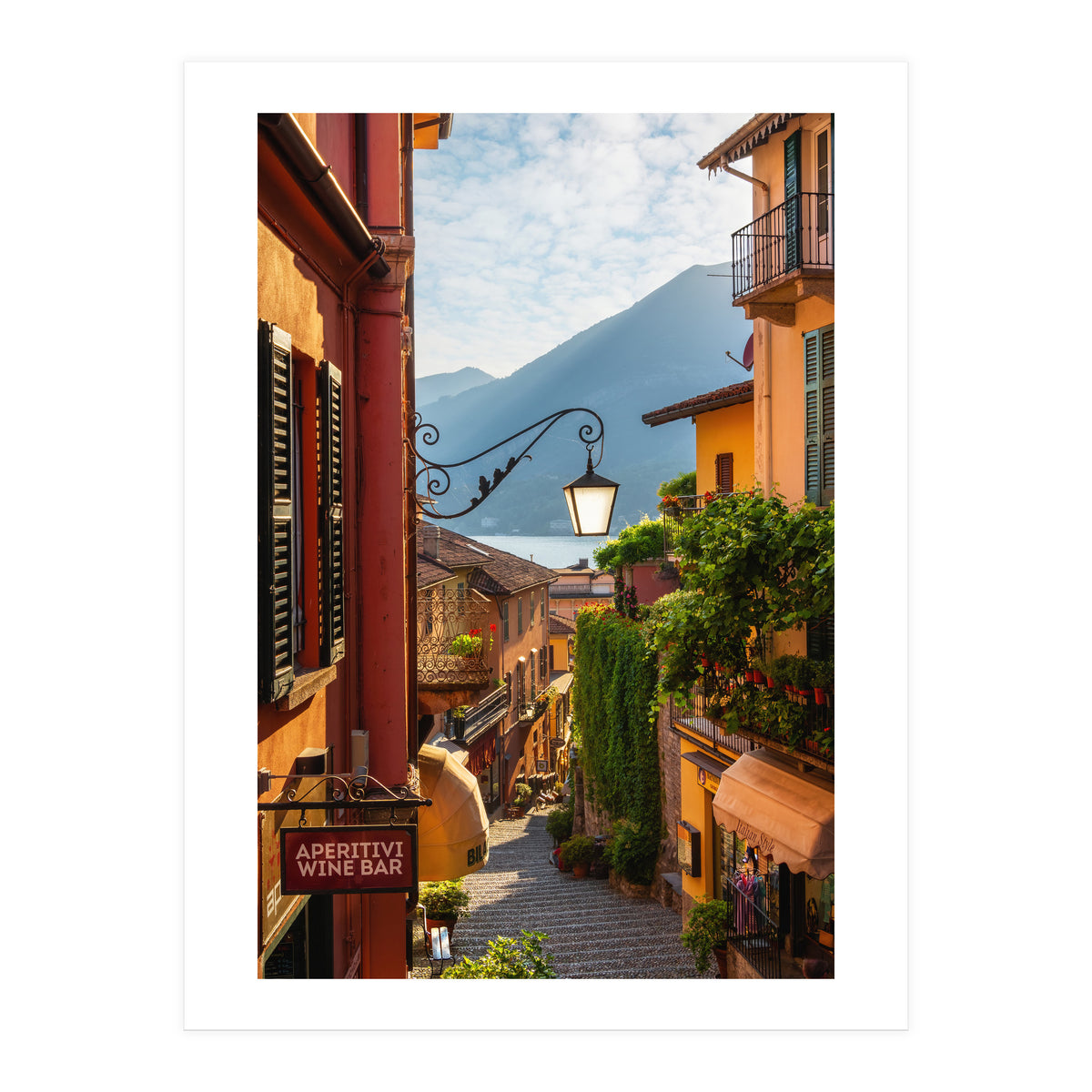 The famous street of Bellagio (Print Only)