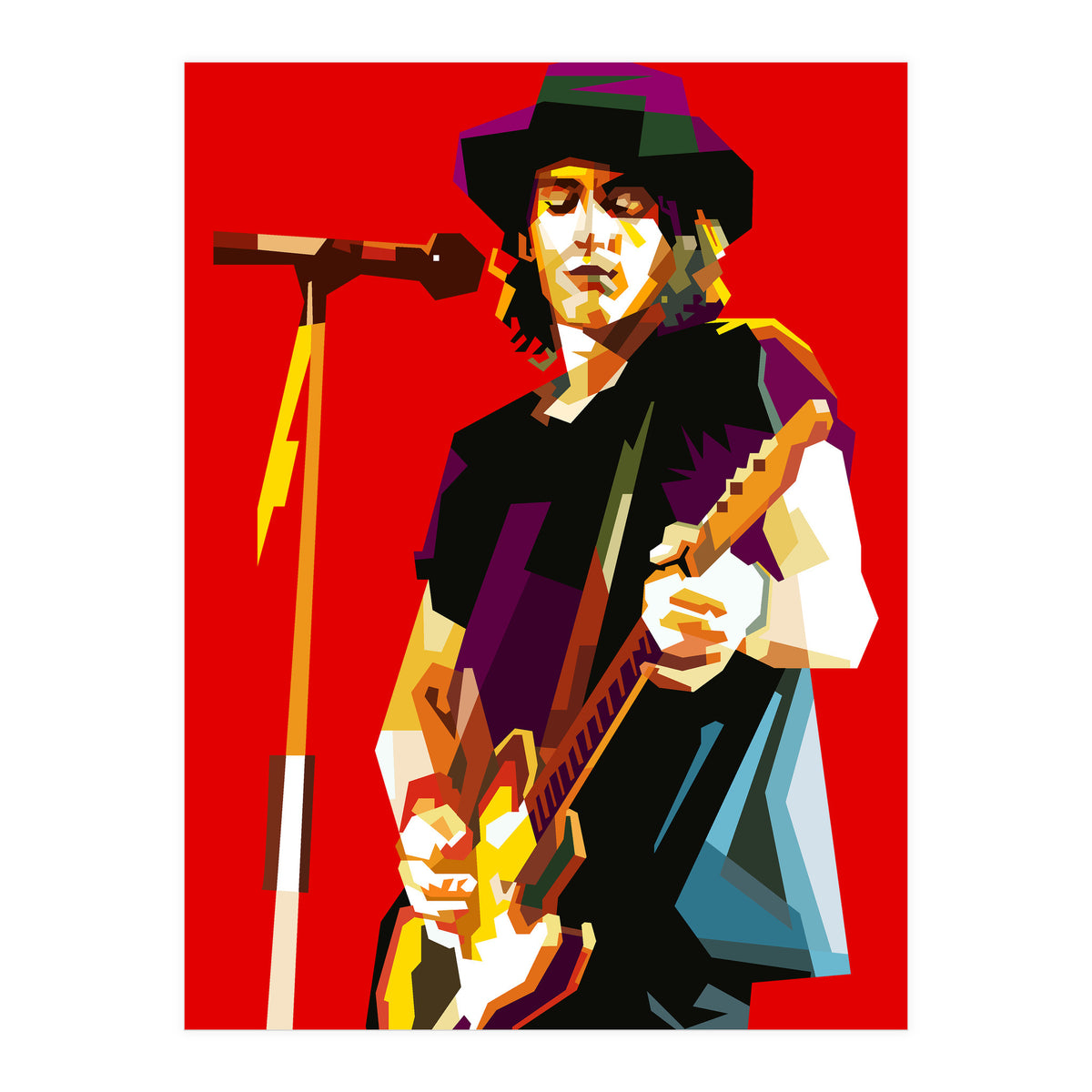 Izzy Stradlin Pop Art WPAP Trending Now (Print Only)