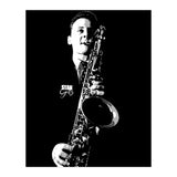 Stan Getz American Jazz Saxophonist in Grayscale (Print Only) thumbnail