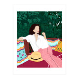 Bohemian Soul, Modern Boho Woman Decor Self Love, Self Care Portrait Fashion Patio Style Garden (Print Only) thumbnail
