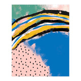 Abstract Pink Blue Dreamy Painting (Print Only) thumbnail