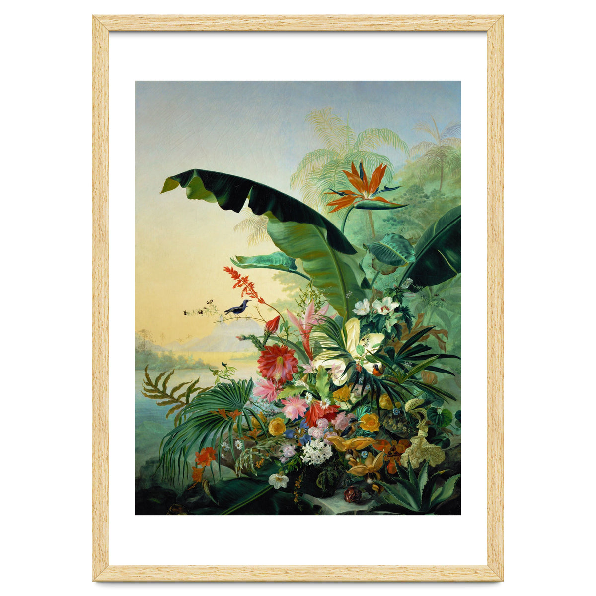 Fleurs exotique, 1836 Exotic flowers from tropical countries. Canvas, 162 x 121 cm.