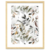 Watercolor Leaves Neutral Gray thumbnail