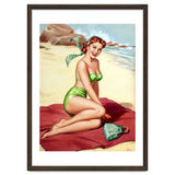 Smiling Pinup Sexy Girl On The Beach thumbnail