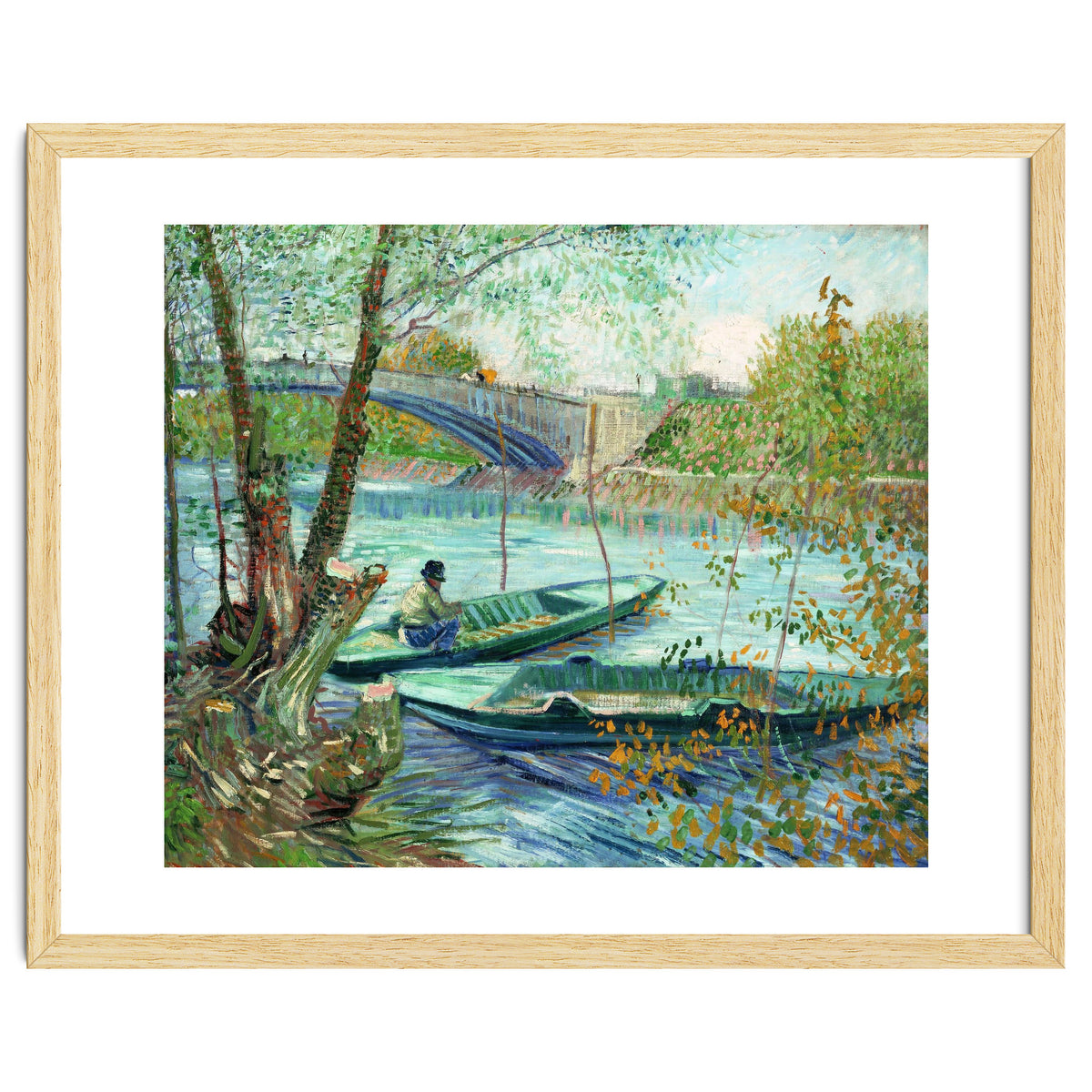 Vincent Van Gogh / 'Fishing in Spring, the Pont de Clichy ', 1887, Oil on canvas, 49 x 58 cm.