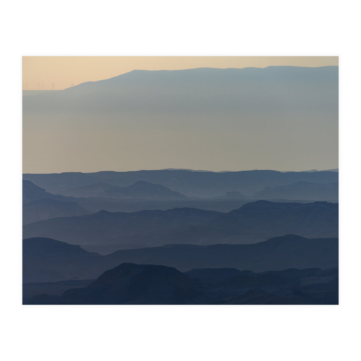 Sunrise over Ramon crater #6 (Print Only)