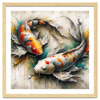 Watercolor Koi Fish Pair