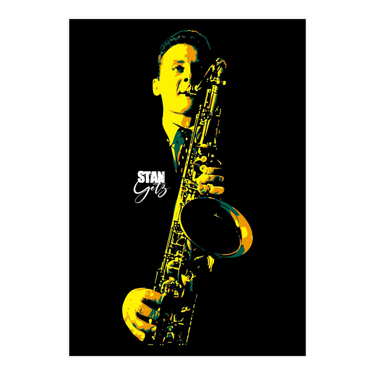 Stan Getz American Jazz Saxophonist (Print Only)