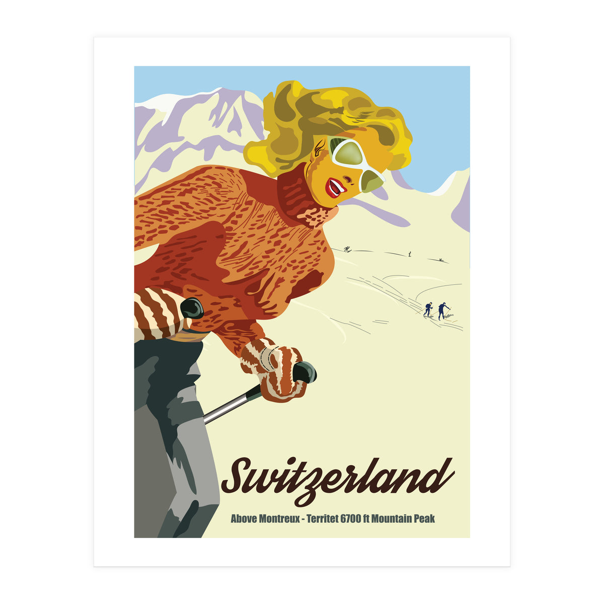 Switzerland Above Montreux (Print Only)