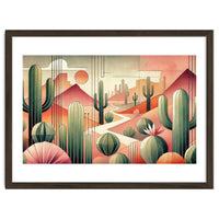 Art Deco Desert Cacti