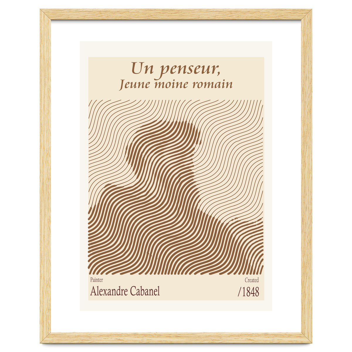 Un Penseur, Jeune Moine Romain – Alexandre Cabanel (1848)