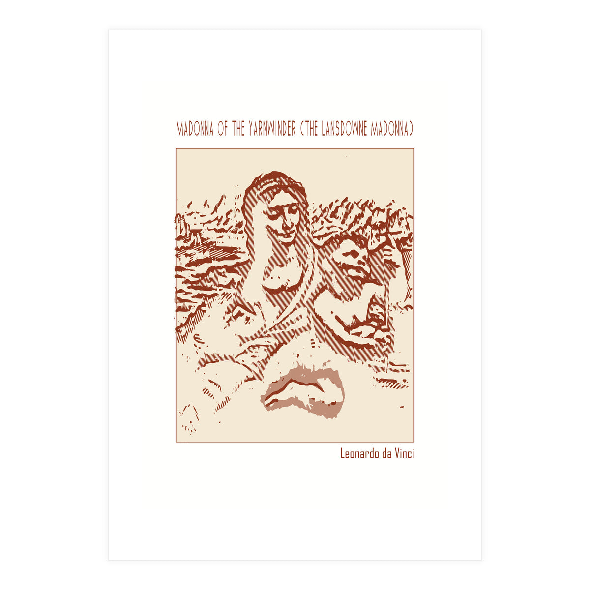 Madonna Of The Yarnwinder (the Lansdowne Madonna)  (Print Only)