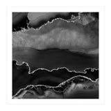 Black & Silver Agate Texture 02  (Print Only) thumbnail