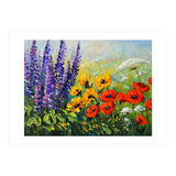 Radiant Summer Wildflower Meadow Oil Painting (Print Only) thumbnail