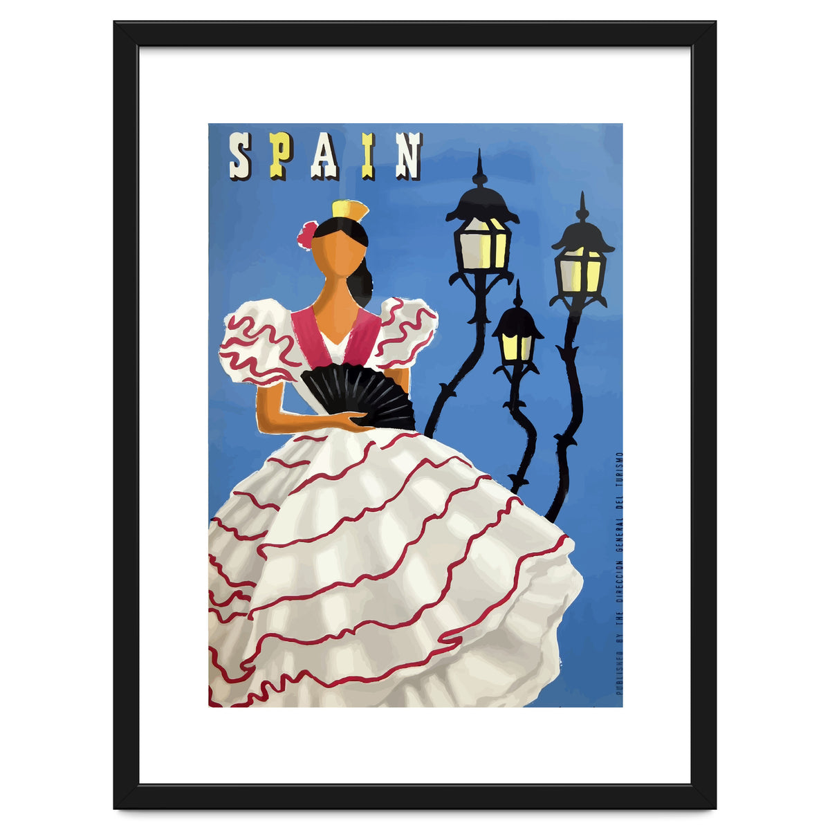 Spain, A Lady in Traditional Costume