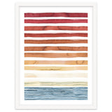 Watercolour Sunset Stripes Orange thumbnail