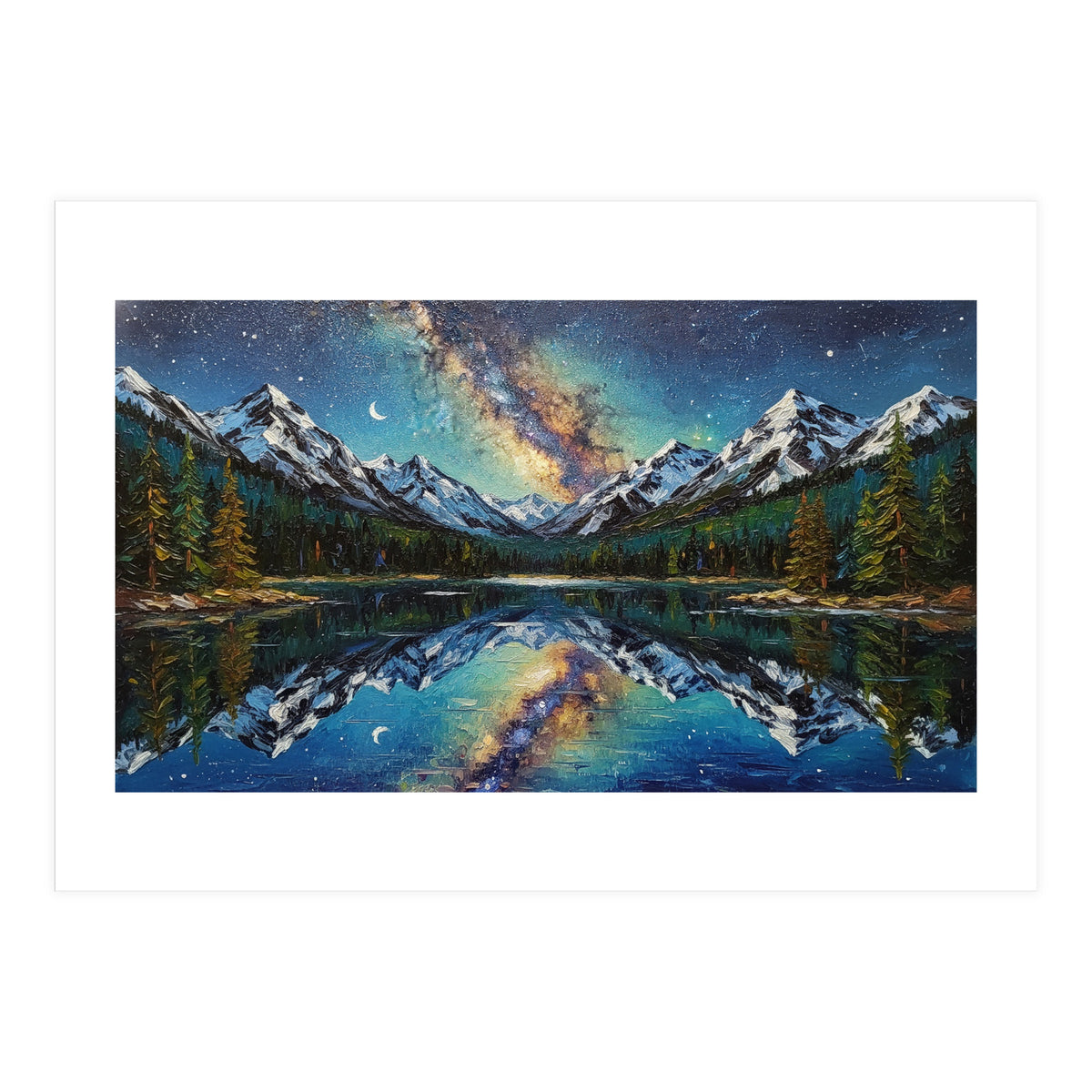 Midnight Mountain Reflection (Print Only)