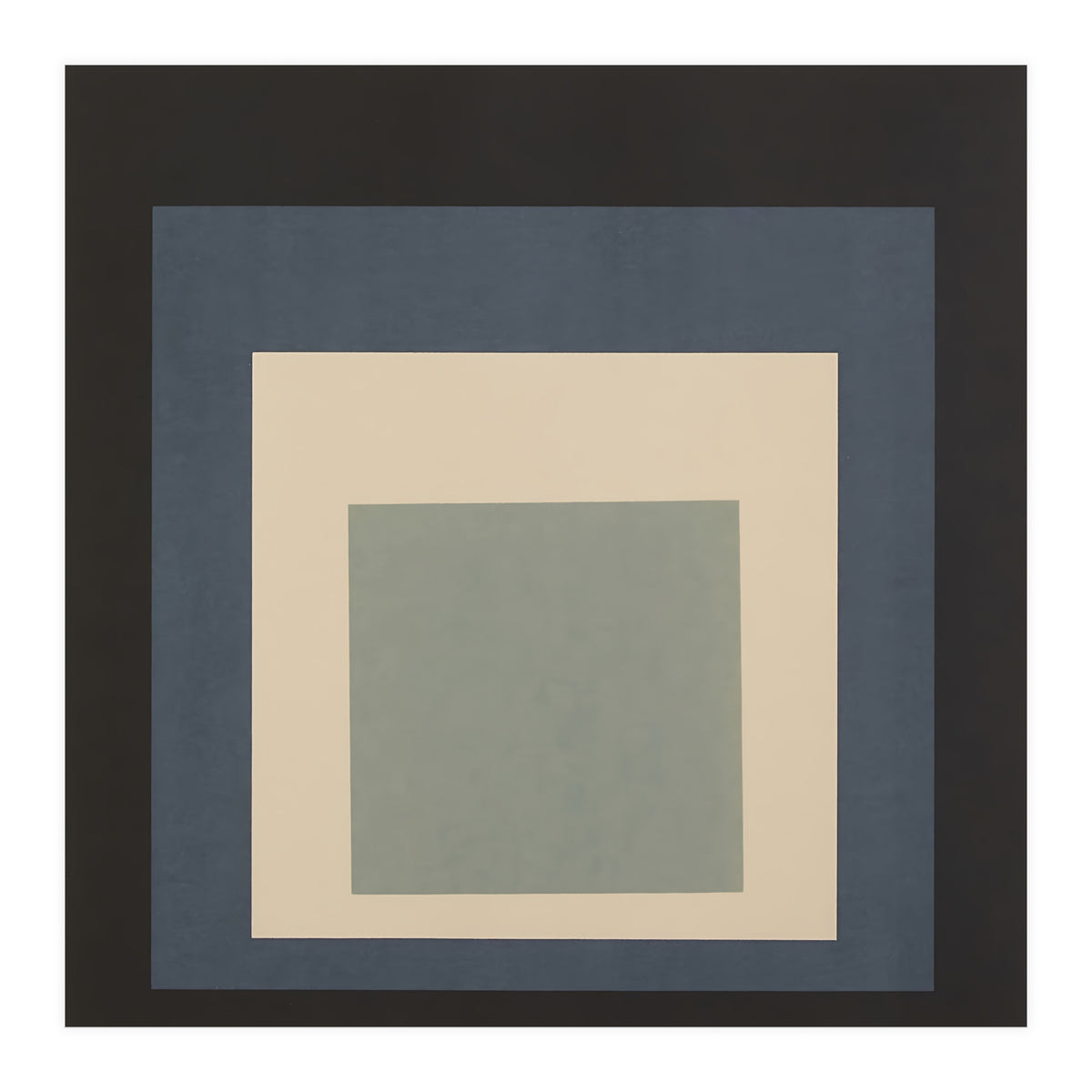 JOSEF ALBERS - HOMAGE TO THE SQUARE BEIGE GREY BLACK HIGH RESOLUTION (Print Only)