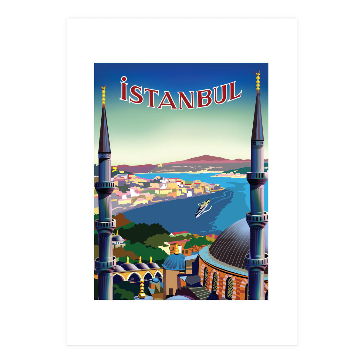 Istanbul, Turkey, Aerial View (Print Only)