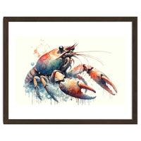 Colorful Lobster Watercolor