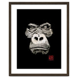 Angry Gorilla White In Black thumbnail