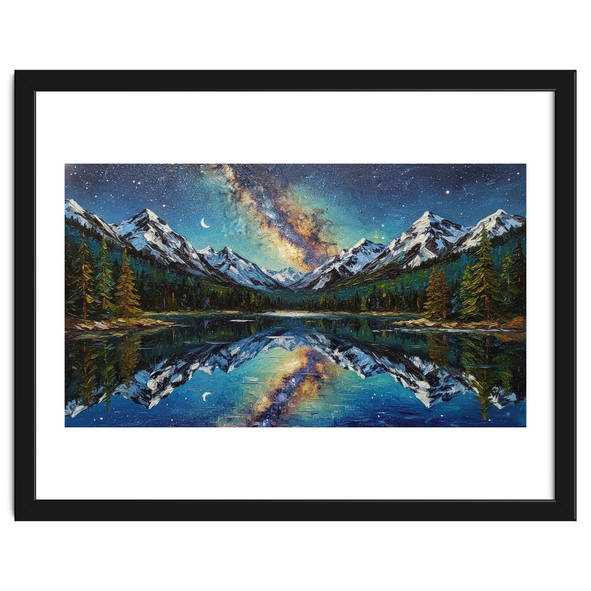 Midnight Mountain Reflection
